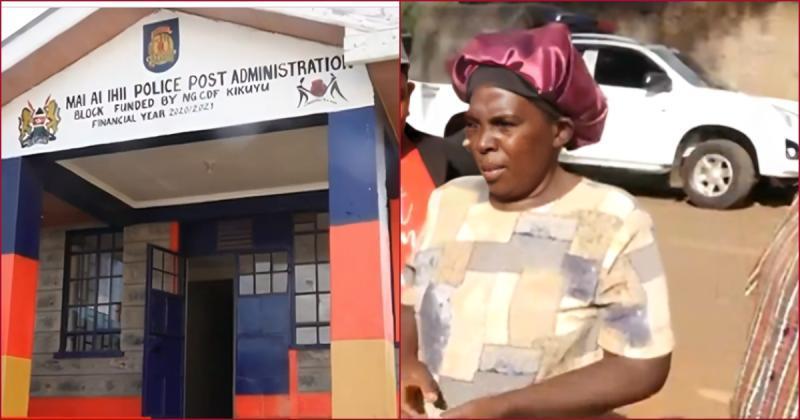 The deceased's mother (pictured right) learned of her son's death when she showed up at the station on Saturday morning.